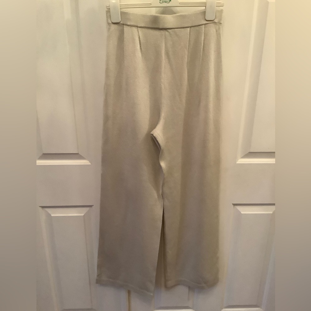 St. John silver wool pants